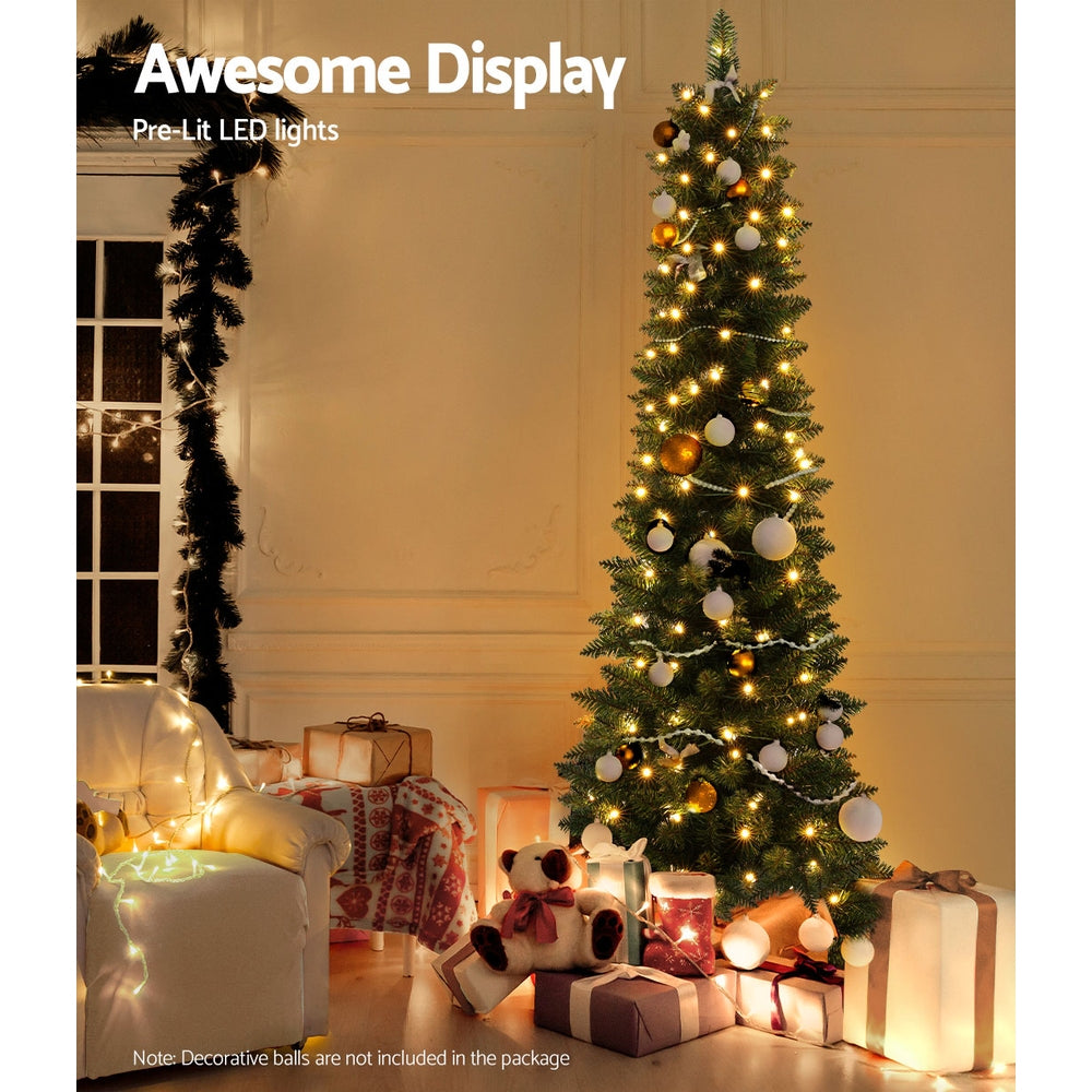 6FT Slim LED Christmas Tree - 300 Tips - Homecoze