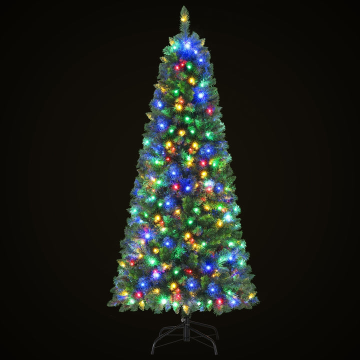 Jingle Jollys 1.8M Pre-lit Christmas Tree 8 Mode Multi Colour 200 LED Light Xmas - Homecoze