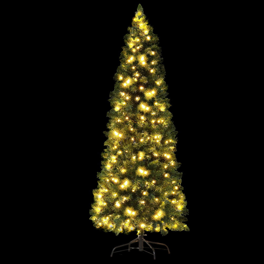 6FT Pre-lit LED Slim Christmas Tree - 544 Tips