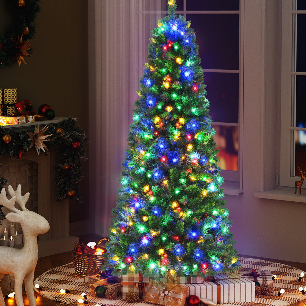 6FT Pre-lit LED Slim Christmas Tree - 544 Tips