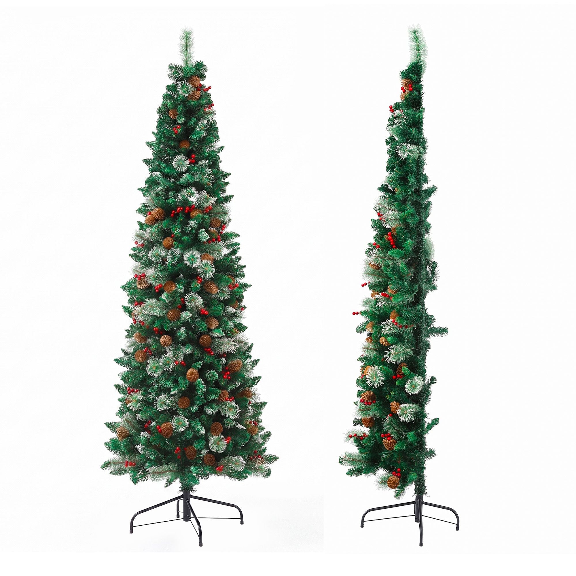 7FT Corner Half Christmas Tree - 402 Tips