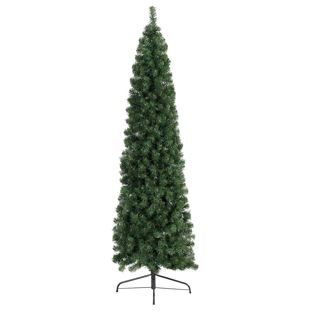 7FT Slimline LED Corner Christmas Half Tree - 430 Tips - Homecoze