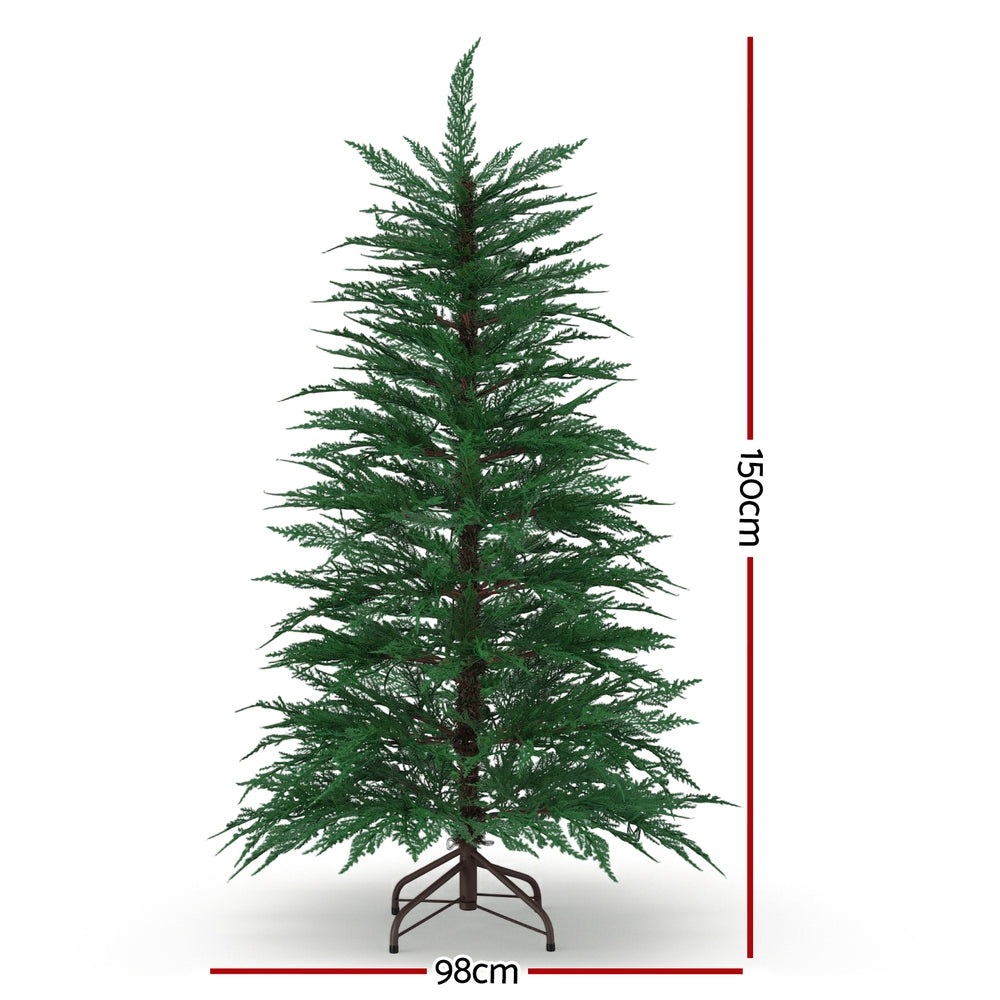 5FT Pre-lit LED Sparse Christmas Tree - 263 Tips - Homecoze