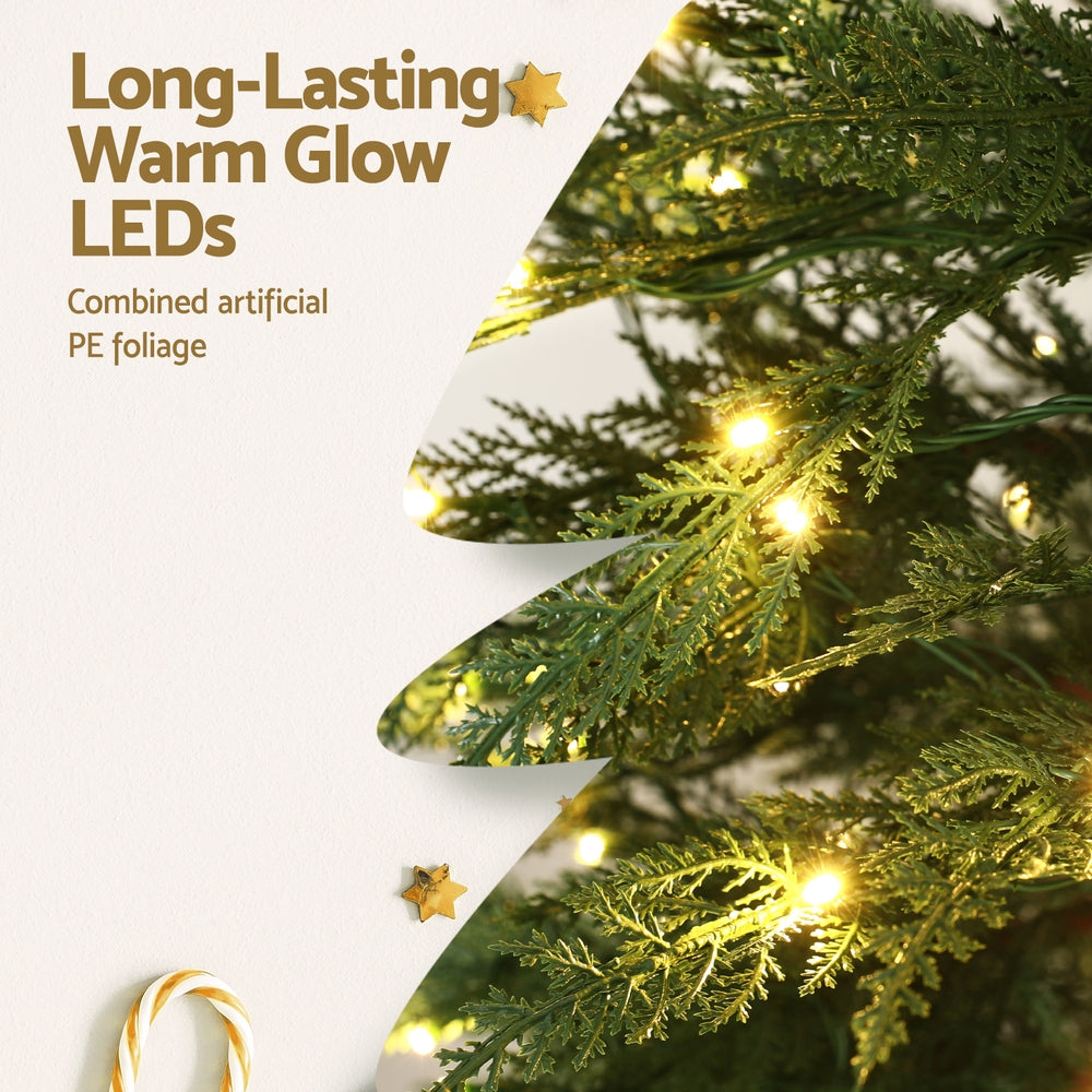 5FT Pre-lit LED Sparse Christmas Tree - 263 Tips - Homecoze