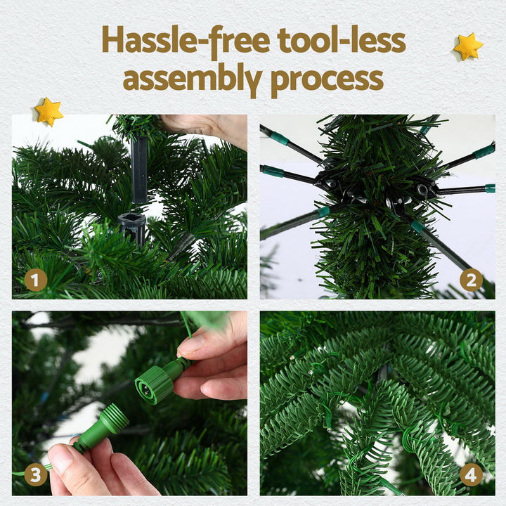 Jingle Jollys Christmas Tree 2.1M LED Sparse Xmas Tree 860 Tips Party Decoration - Homecoze
