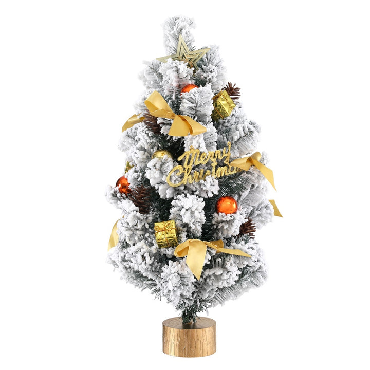 2FT (60cm) Snow Flocked Tabletop Christmas Tree