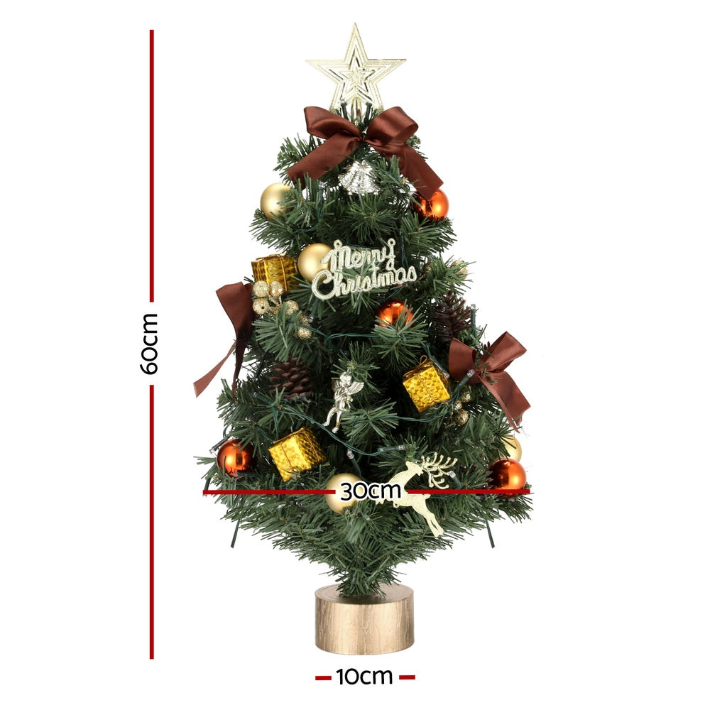 2FT (60cm) Tabletop Christmas Tree Battery LEDs