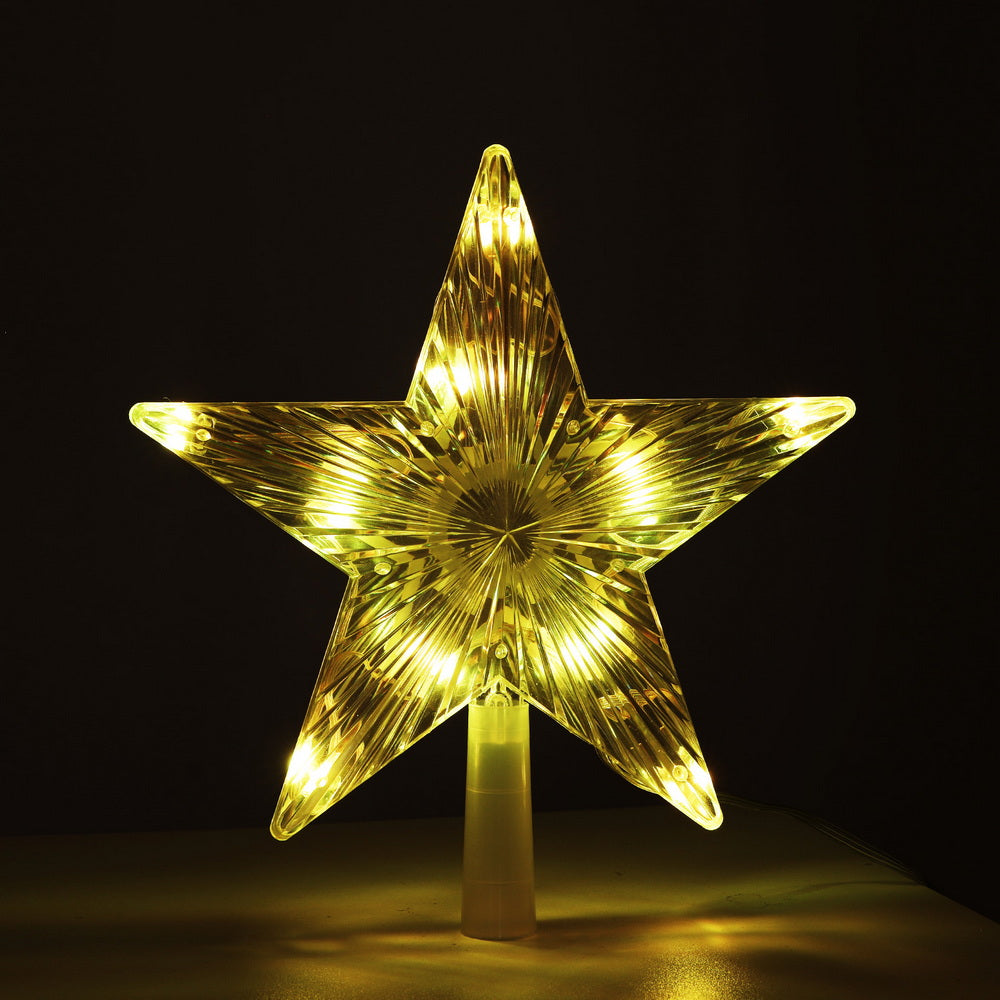 Jingle Jollys Christmas Tree Topper Star RGB LED Xmas Decor 80 Modes APP Control - Homecoze