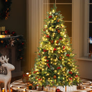 Jingle Jollys Christmas Tree 1.5m 160 LED Xmas Tree Party Decorations 355 Tips - Homecoze