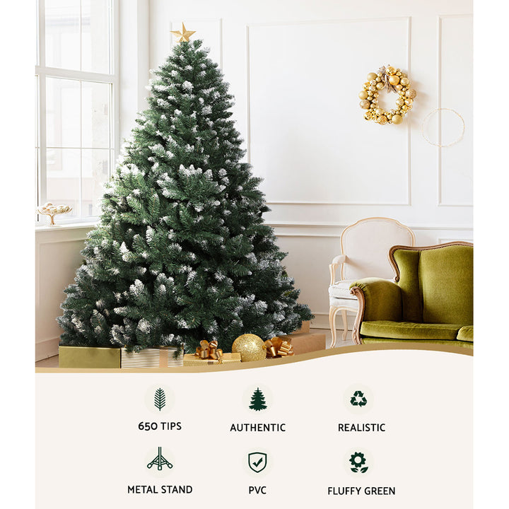 6FT Light Snow Christmas Tree - 650 Tips Homecoze