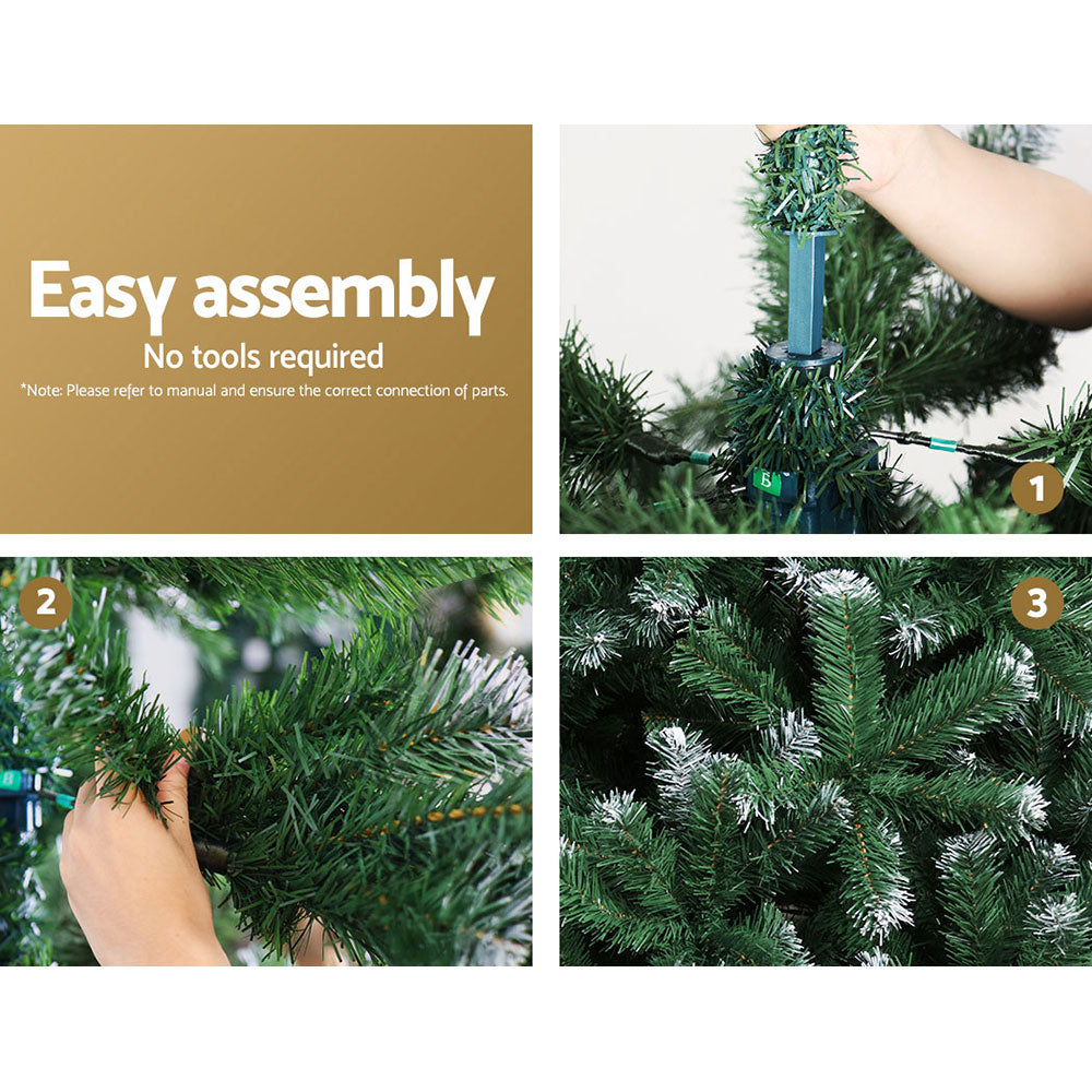 6FT Light Snow Value Christmas Tree - 650 Tips - Homecoze