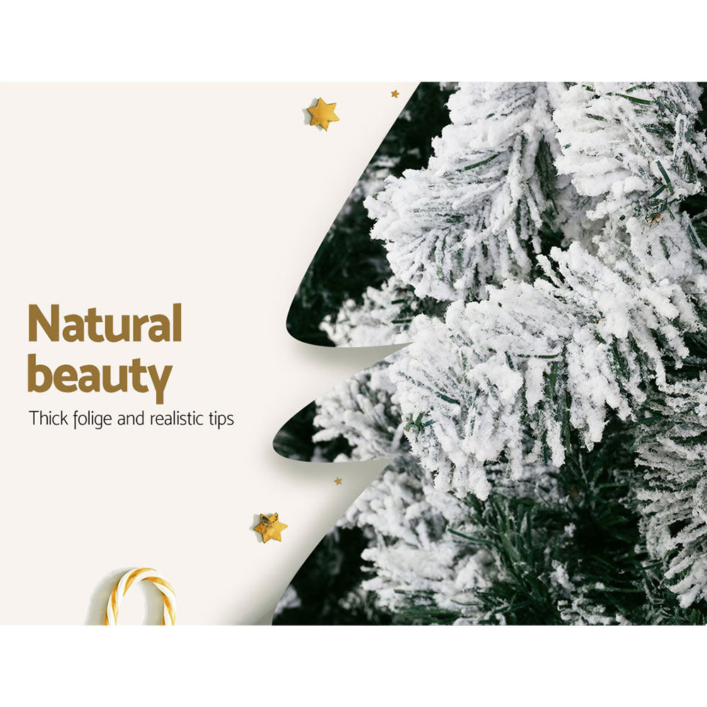 7FT Heavy Snow Christmas Tree - 780 Tips - Homecoze