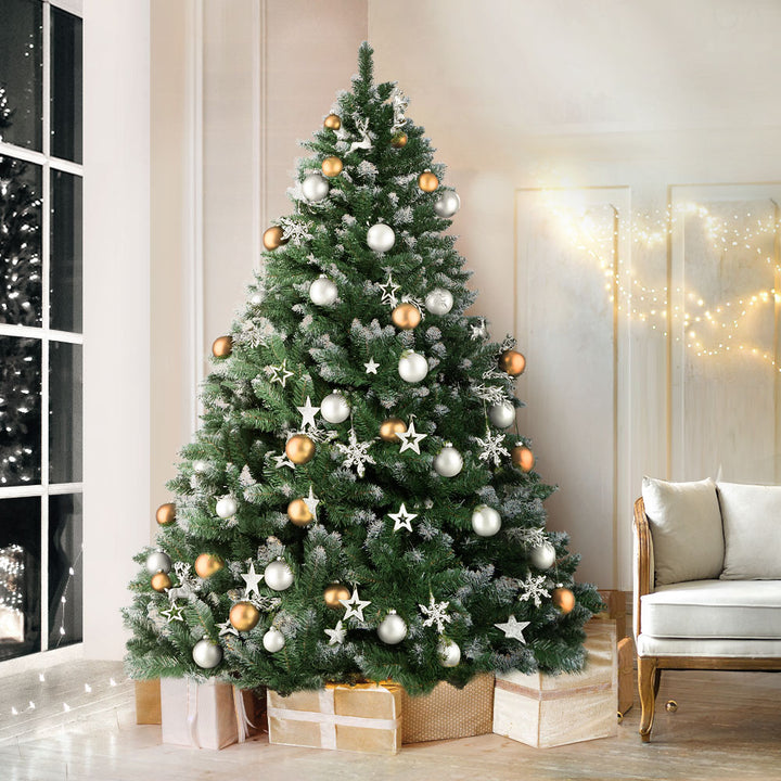 7FT Light Snow Christmas Tree - 905 Tips Homecoze