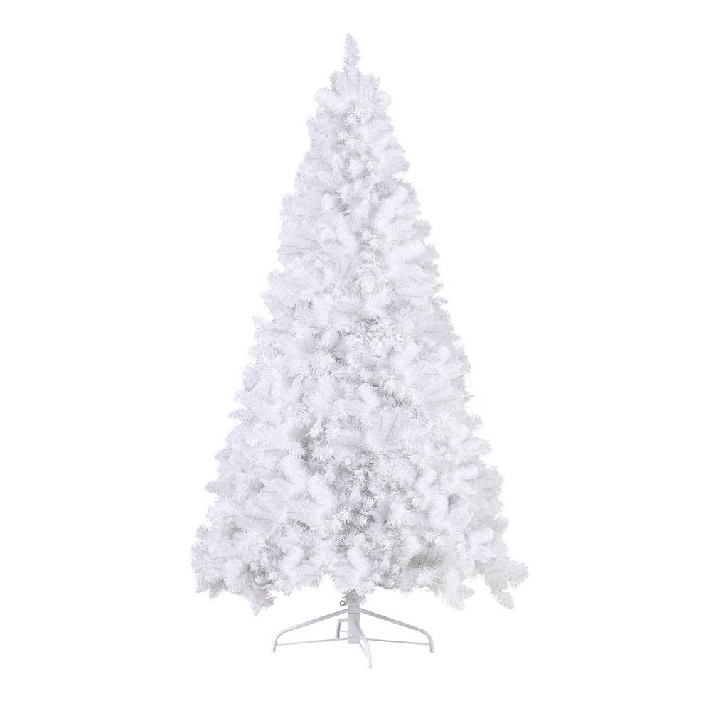 7FT White Pre-lit LED Christmas Tree - 1260 Tips - Homecoze