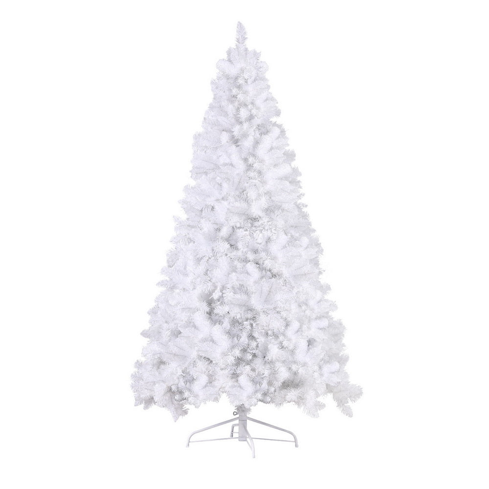 7FT White Pre-lit RGB Remote LED Christmas Tree - 1310 Tips - Homecoze