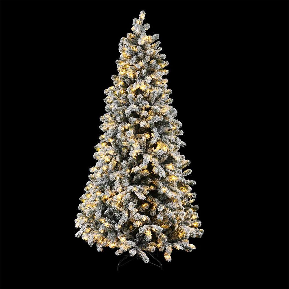 7FT Heavy Snow LED Christmas Tree - 1176 Tips - Homecoze