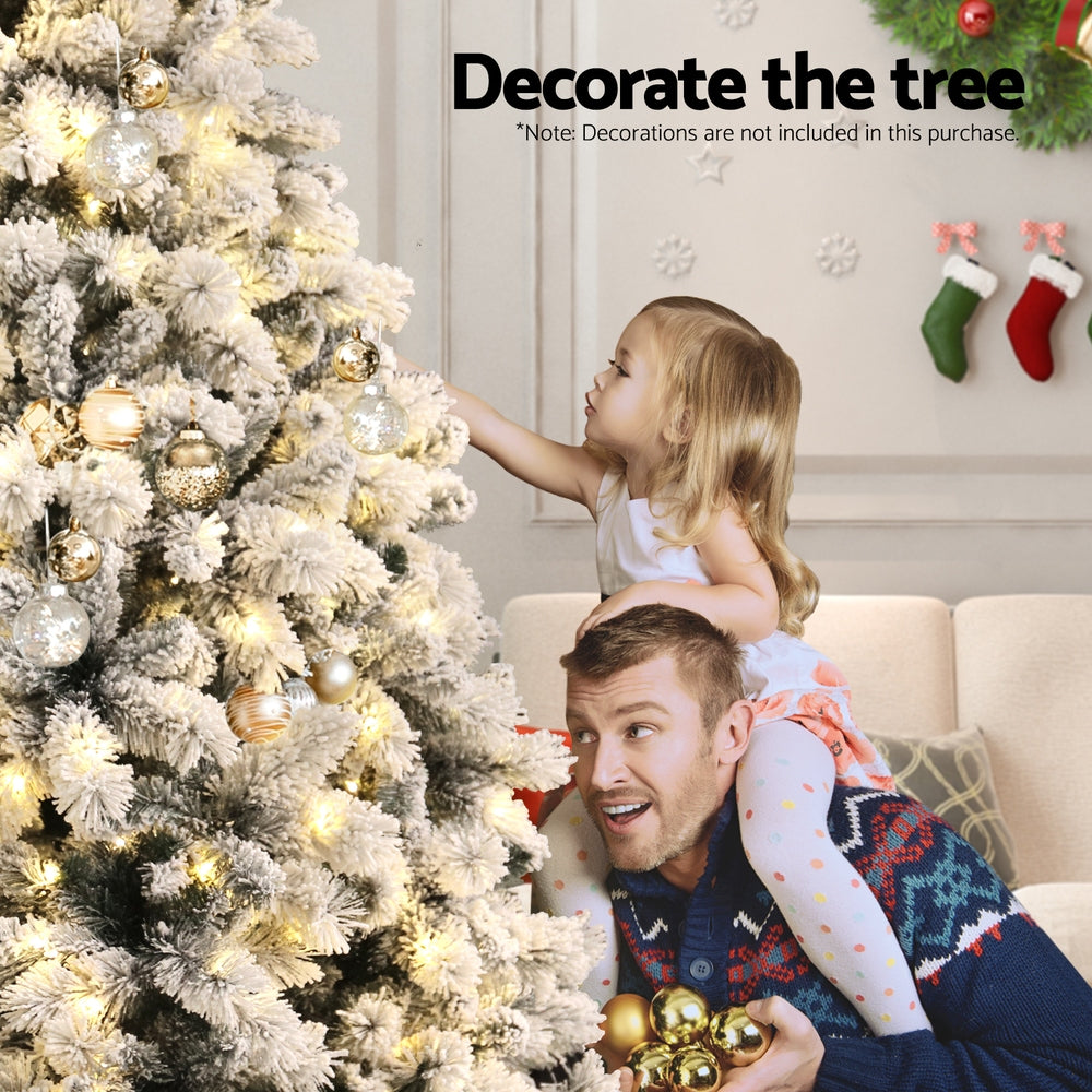 7FT Heavy Snow LED Christmas Tree - 1176 Tips - Homecoze