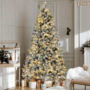 7FT Heavy Snow LED Christmas Tree - 1176 Tips - Homecoze