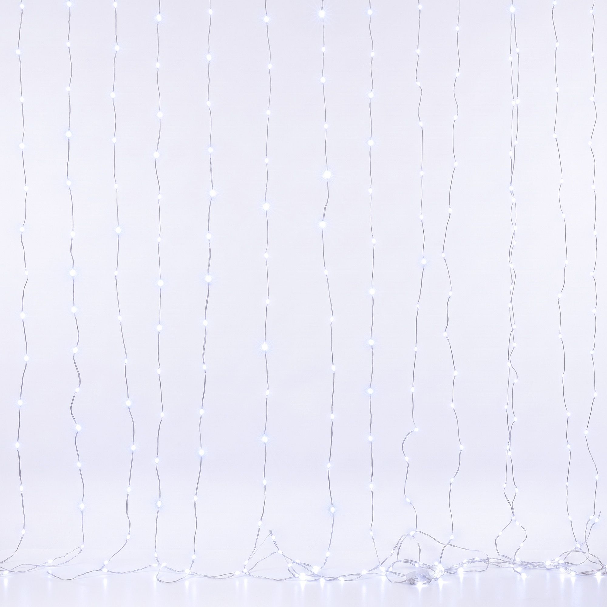 3m x 3m LED Curtain Christmas Lights 300 LED - Cool White