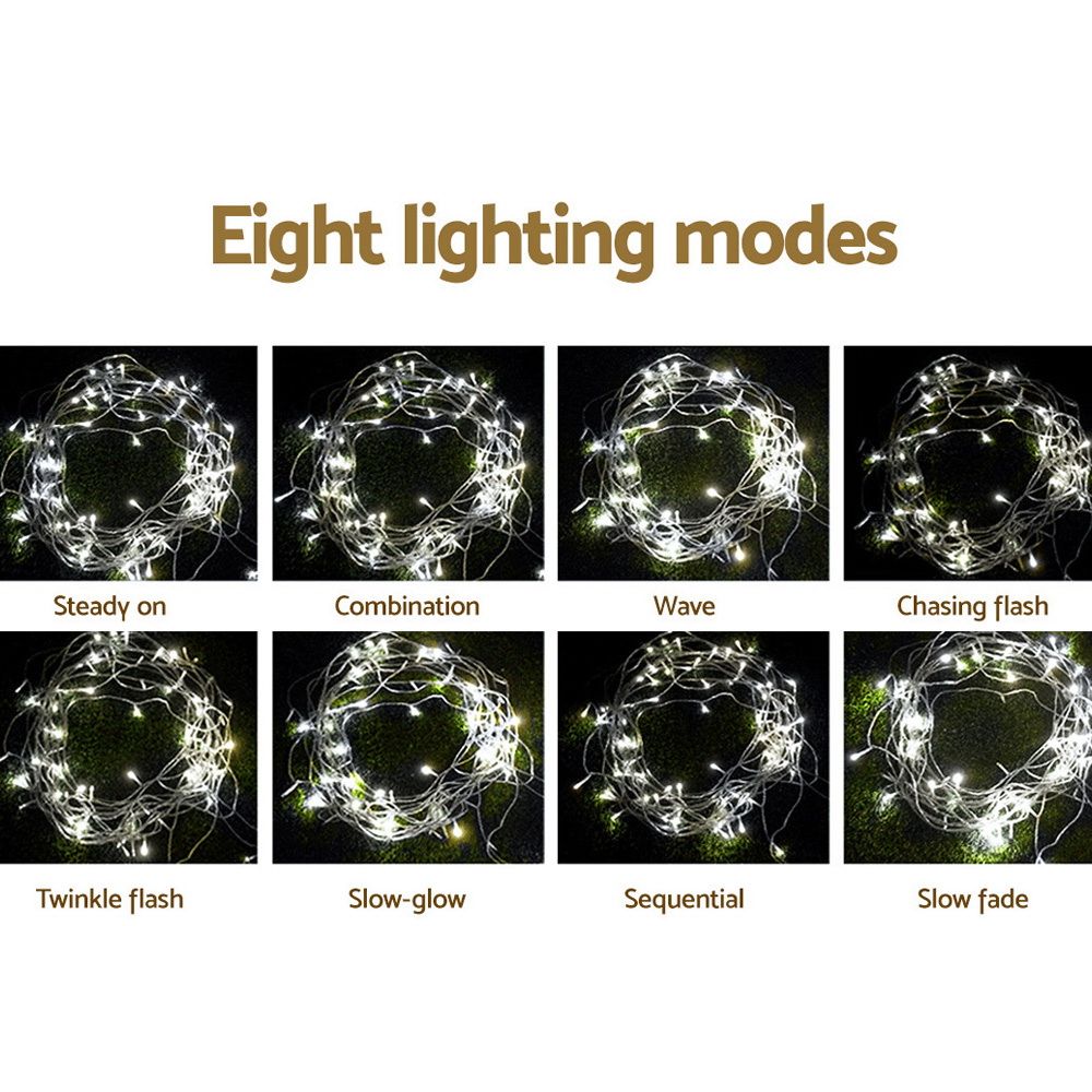 6m x 3m Curtain Christmas Lights 600 LED - Cool White - Homecoze