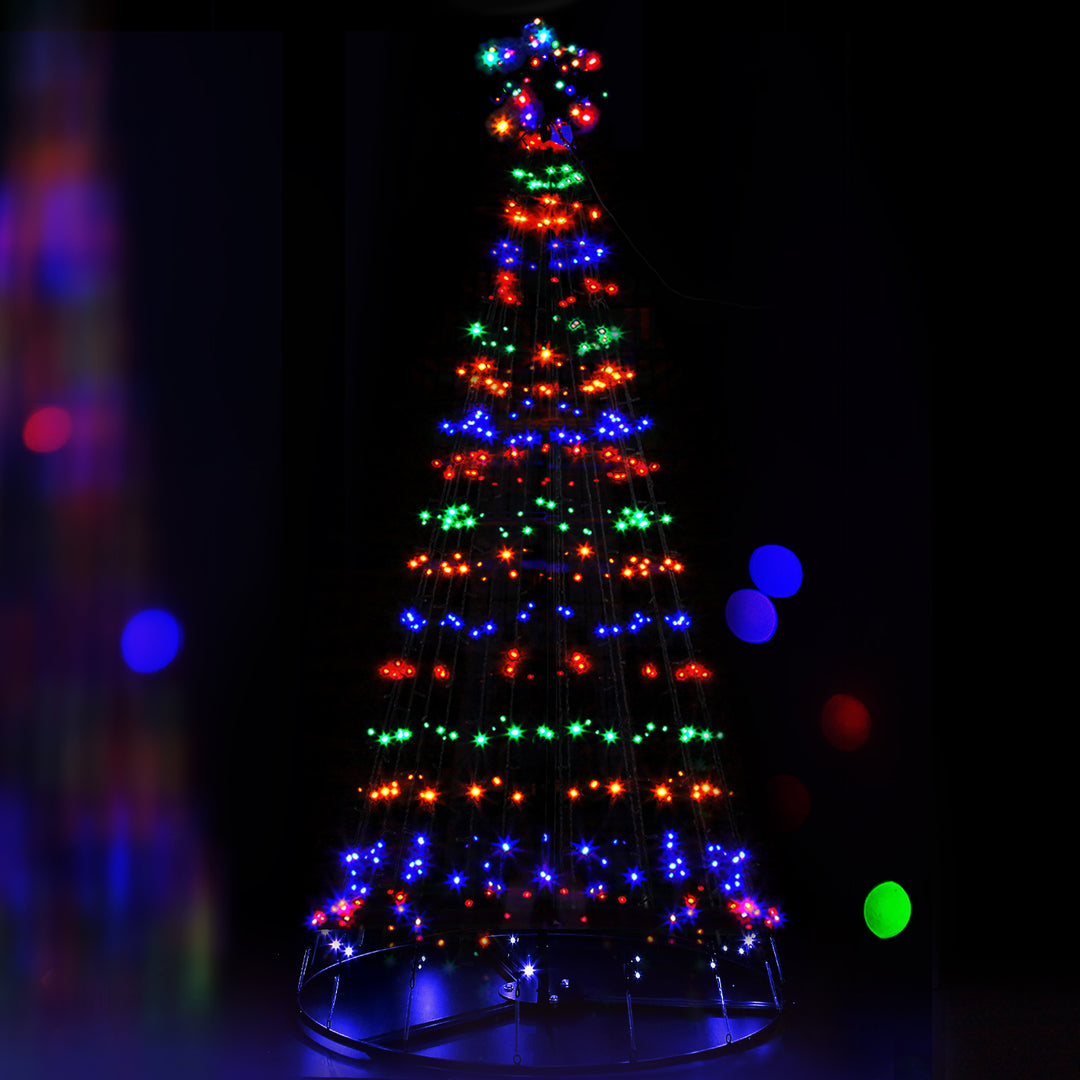 7FT (2.1m) Solar LED Christmas Tree - Homecoze