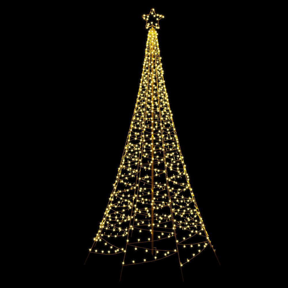12FT (3.6m) Solar Powered LED Christmas Tree - Homecoze