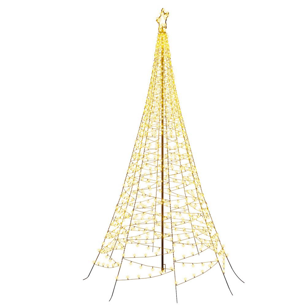 12FT (3.6m) Solar Powered LED Christmas Tree - Homecoze