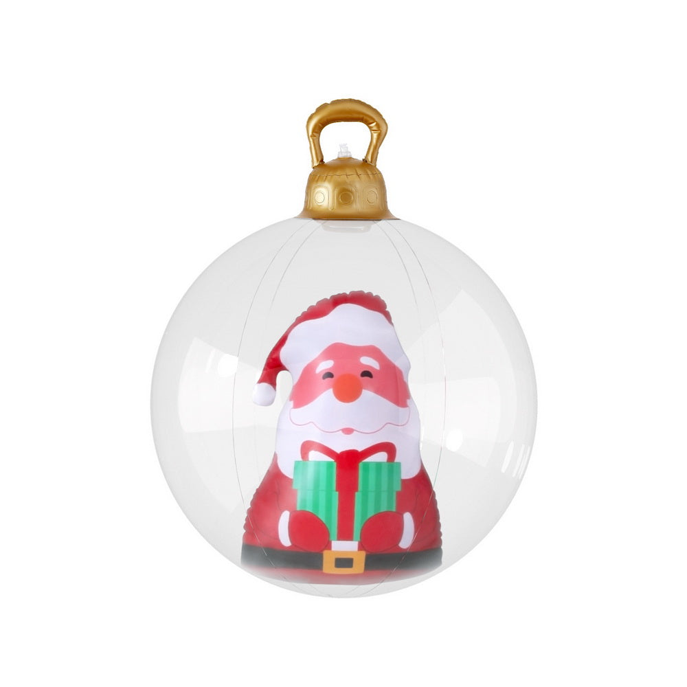 60cm Inflatable Santa Christmas Bauble Decoration - Homecoze