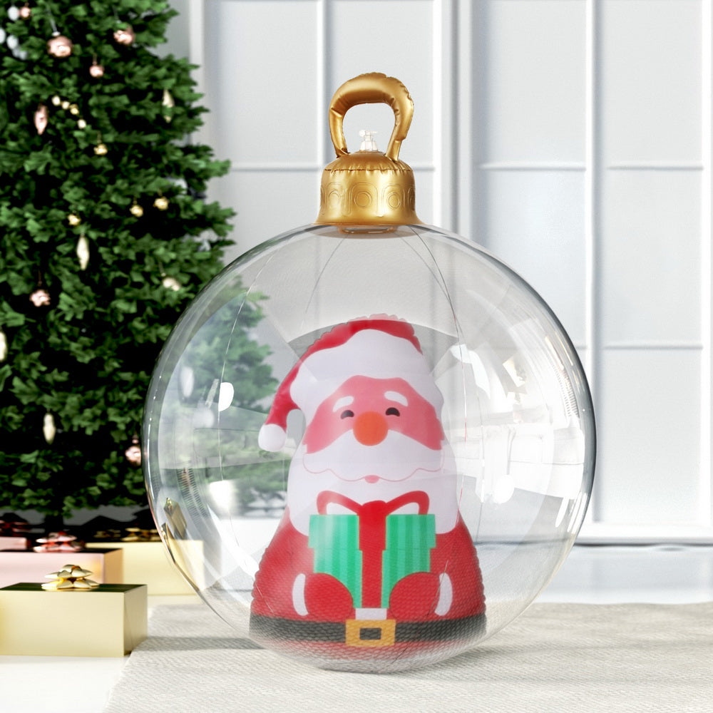 60cm Inflatable Santa Christmas Bauble Decoration - Homecoze