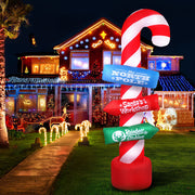 2.4m Candy Cane Guide Pole LED Christmas Inflatable