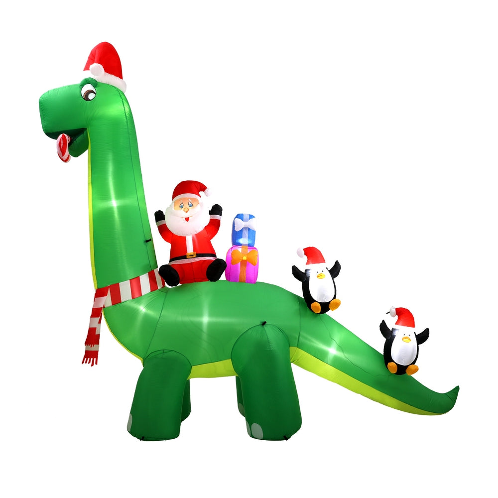 3.8m Giant Christmas Dinosaur LED Christmas Inflatable