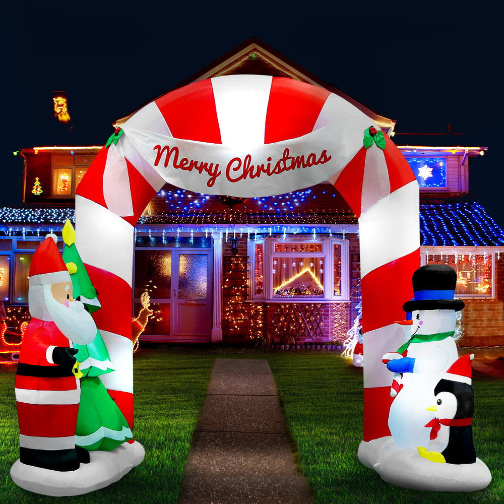 2.4m Merry Christmas Archway LED Christmas Inflatable