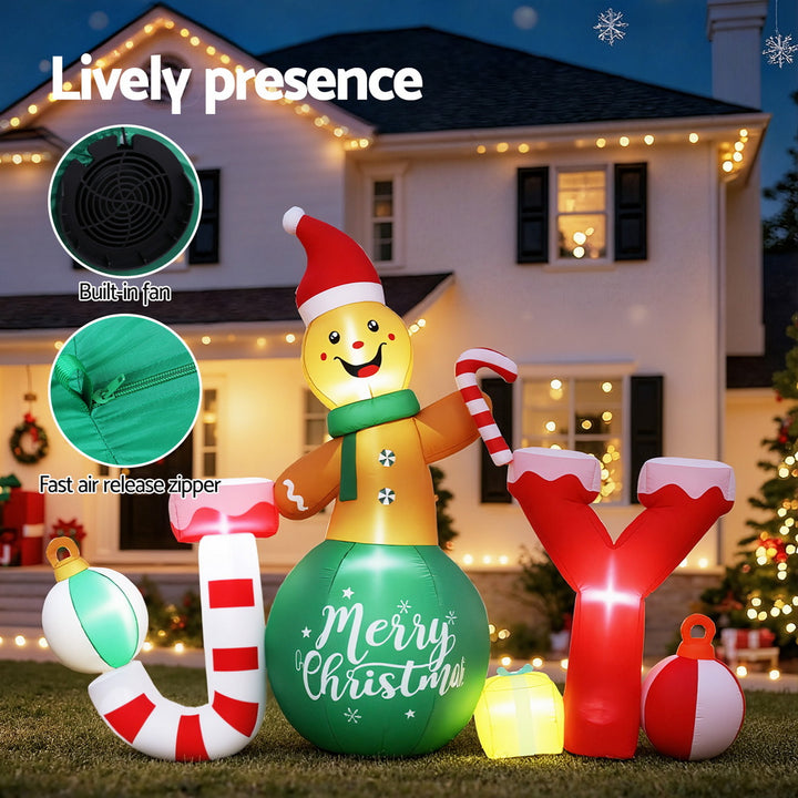 3m Joy LED Christmas Inflatable - Homecoze