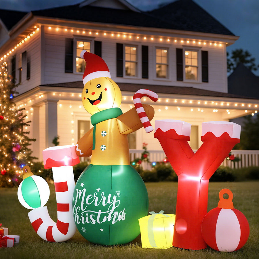 3m Joy LED Christmas Inflatable - Homecoze