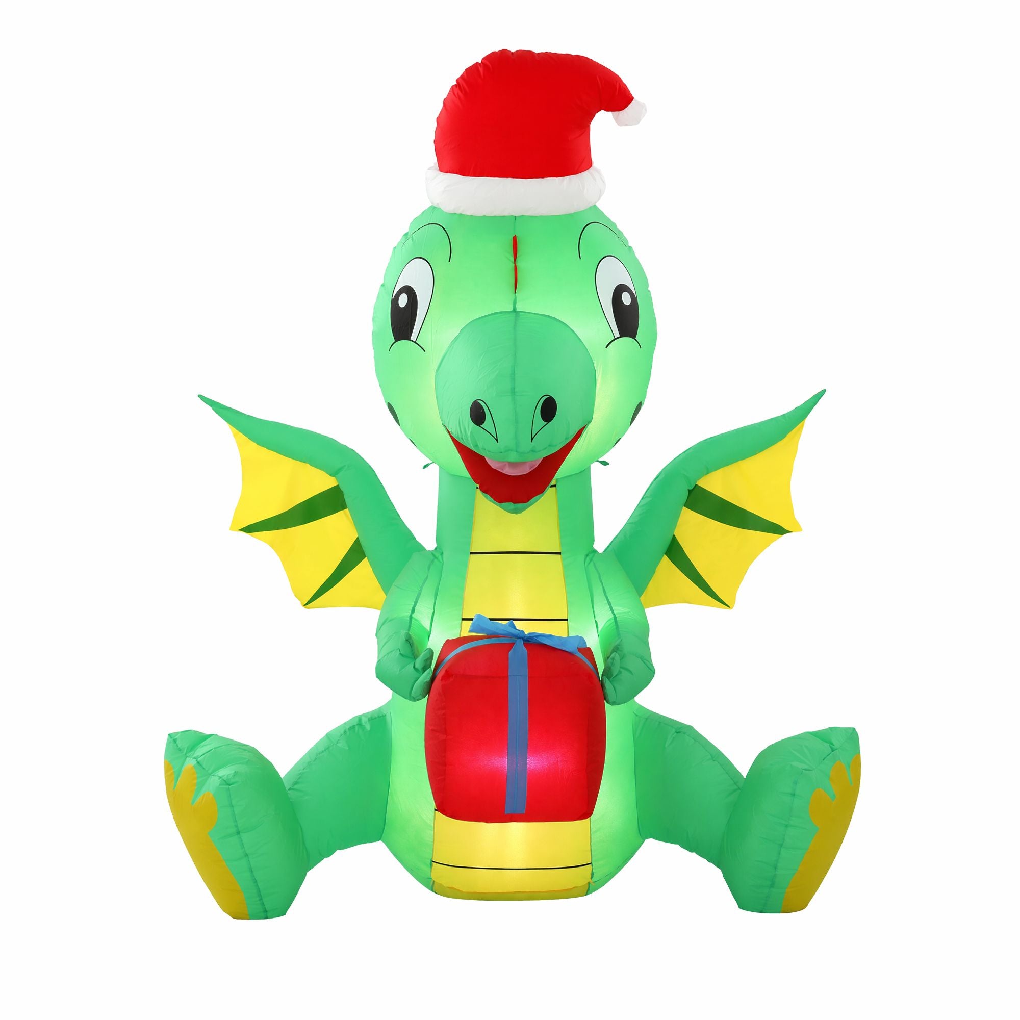 1.8m Festive Dragon LED Christmas Inflatable