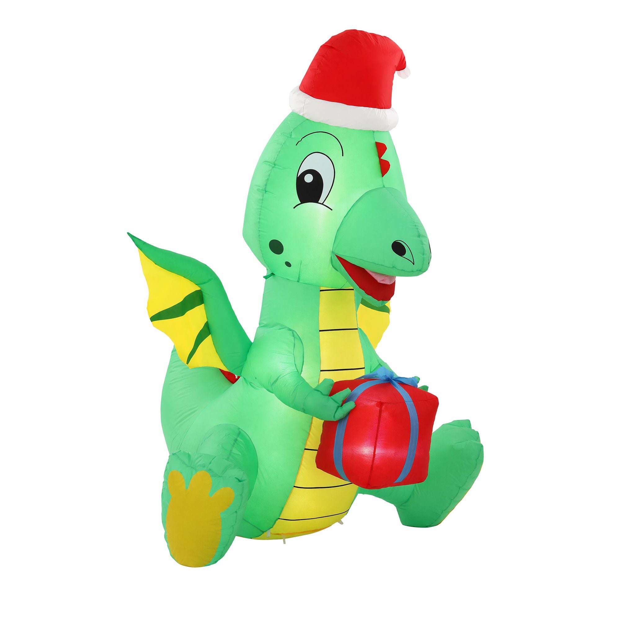 1.8m Festive Dragon LED Christmas Inflatable