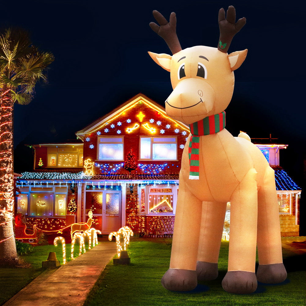 5m Giant Reindeer LED Christmas Inflatable