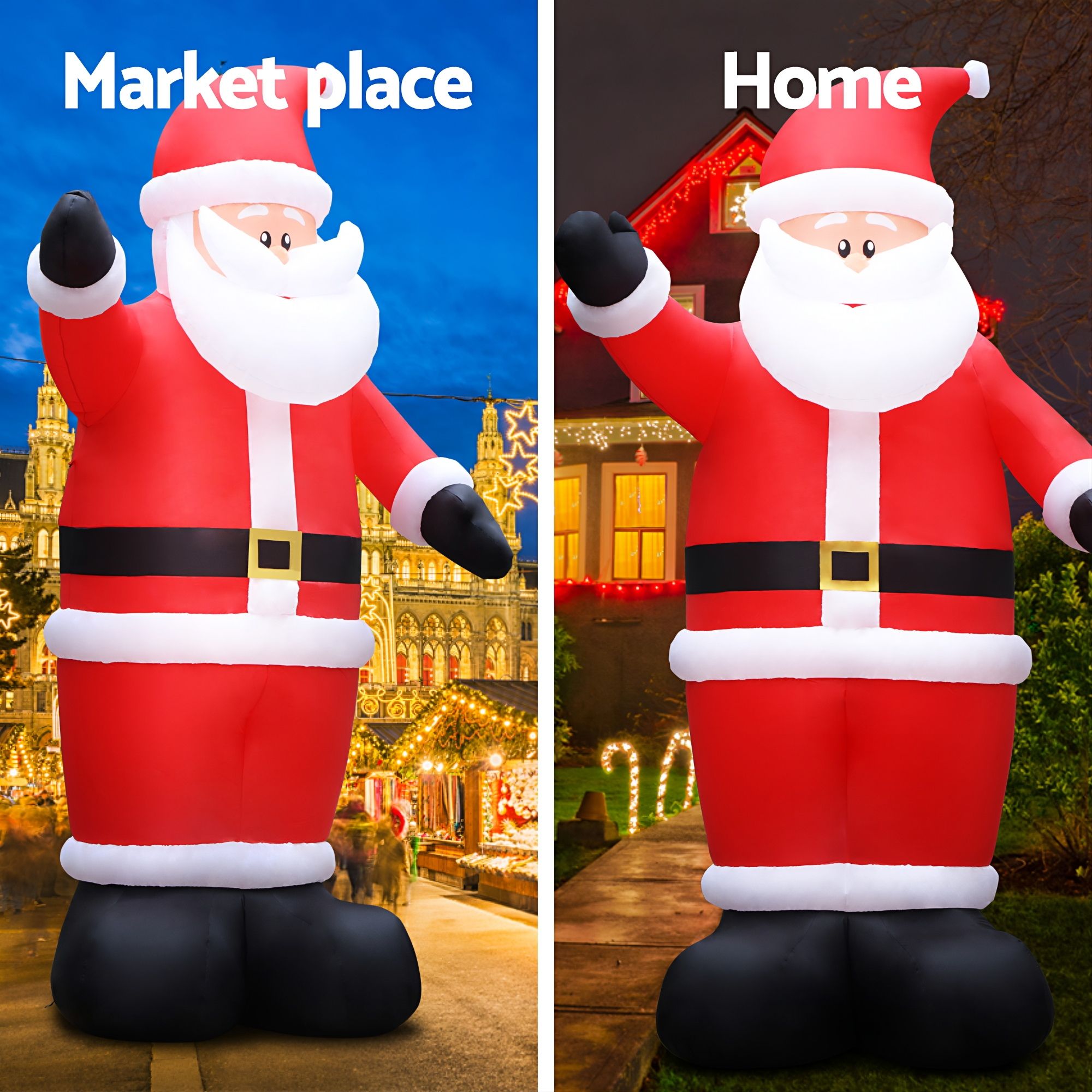 5m Giant Santa LED Christmas Inflatable