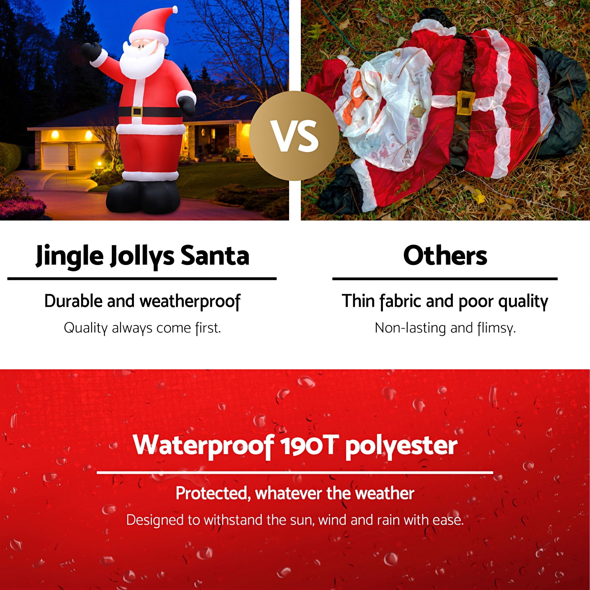 5m Giant Santa LED Christmas Inflatable