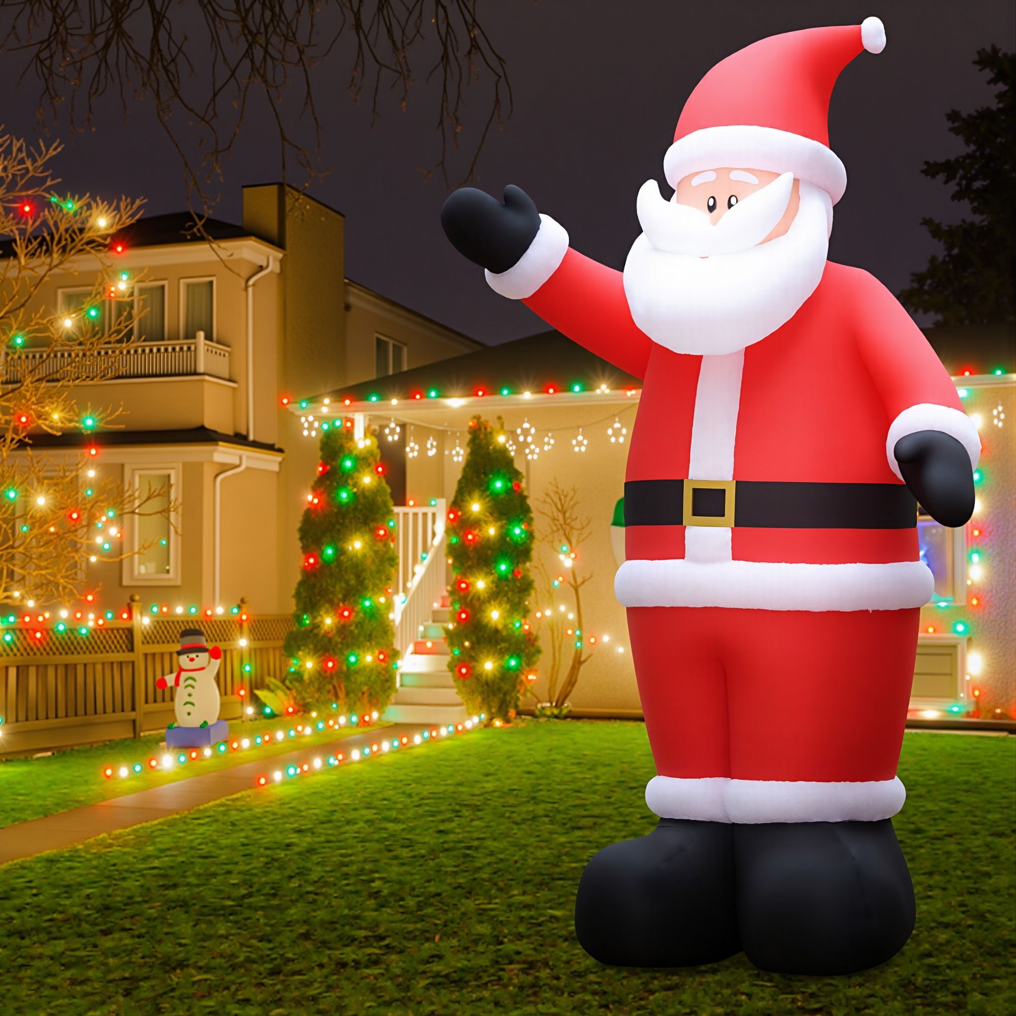 5m Giant Santa LED Christmas Inflatable