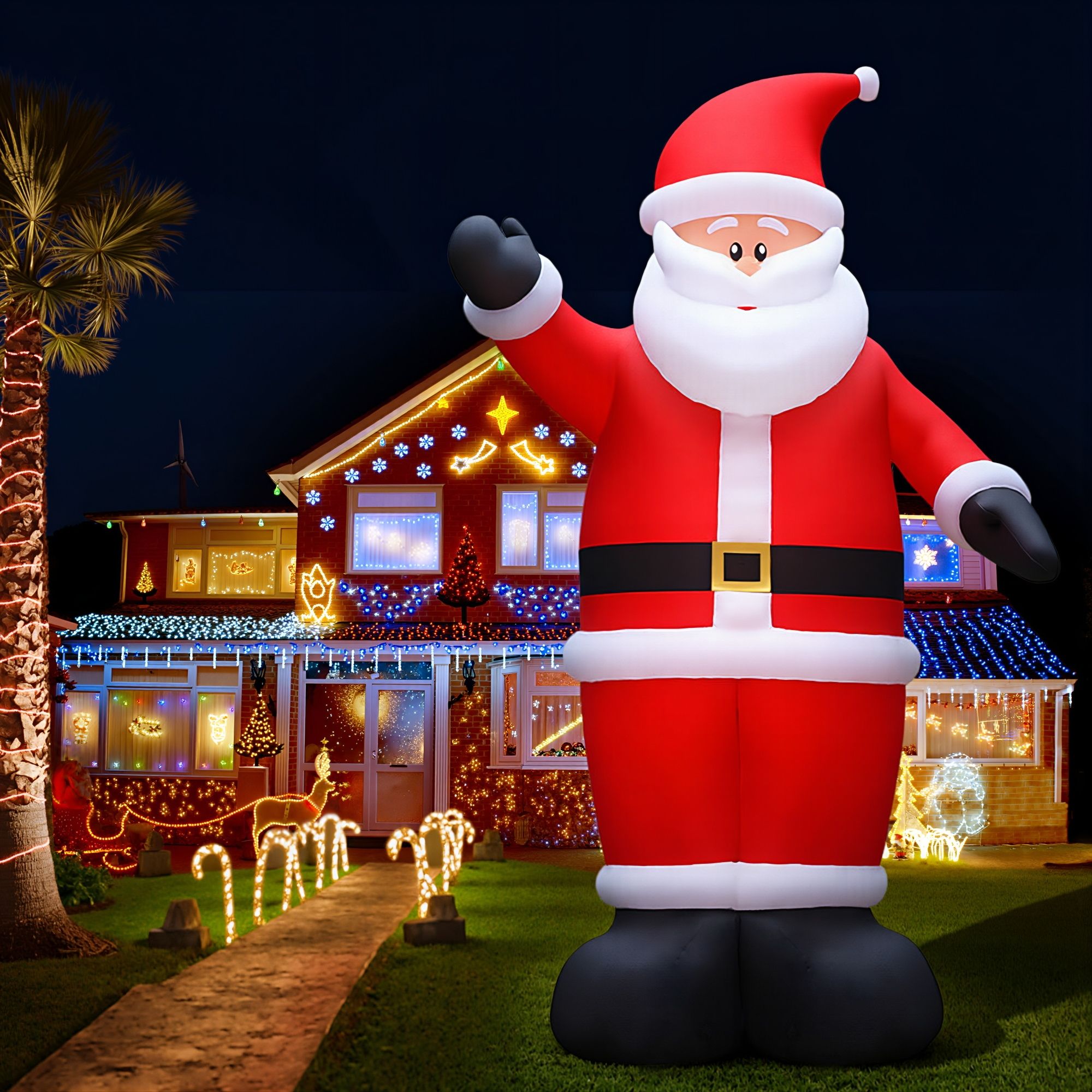 5m Giant Santa LED Christmas Inflatable