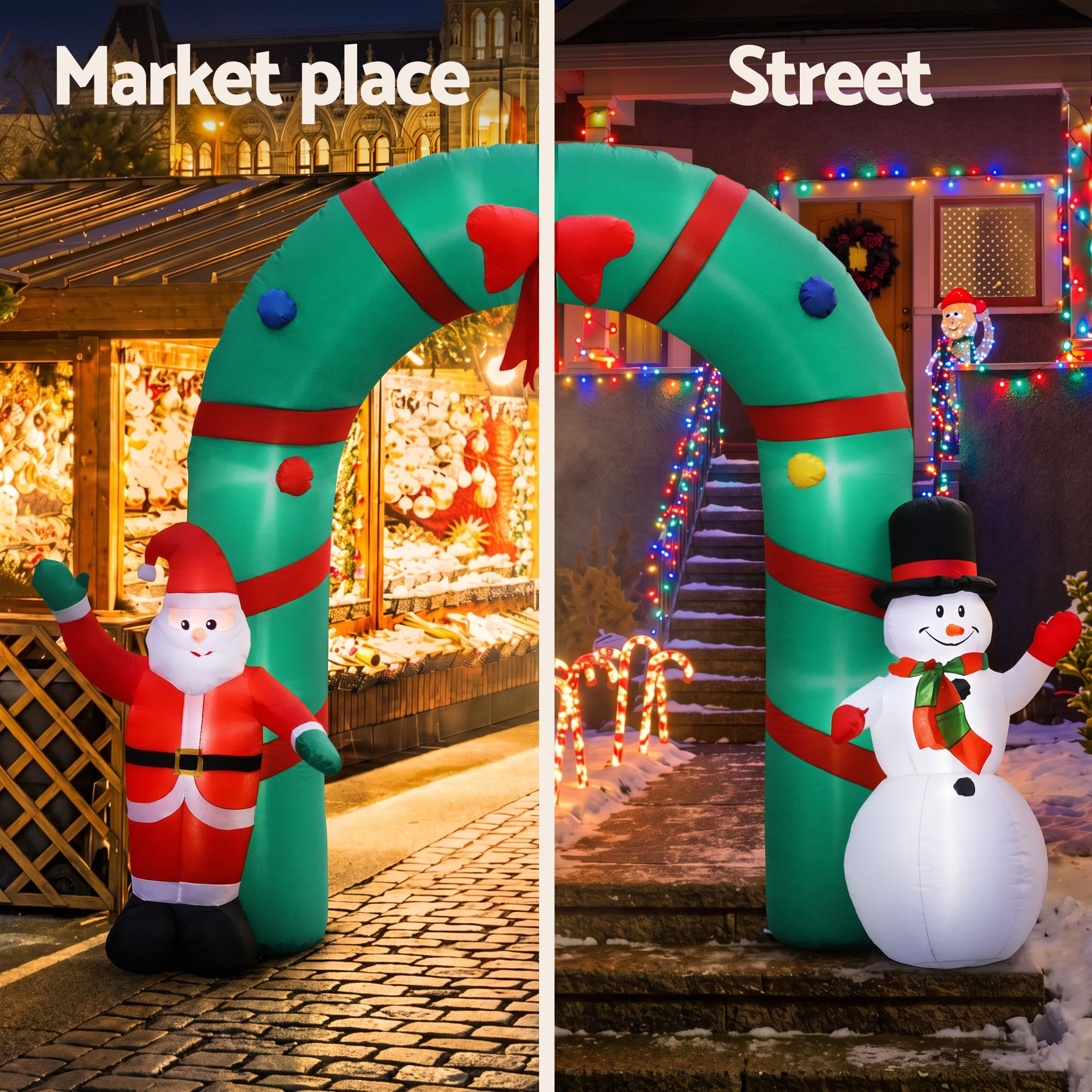 2.5m Christmas Archway LED Christmas Inflatable