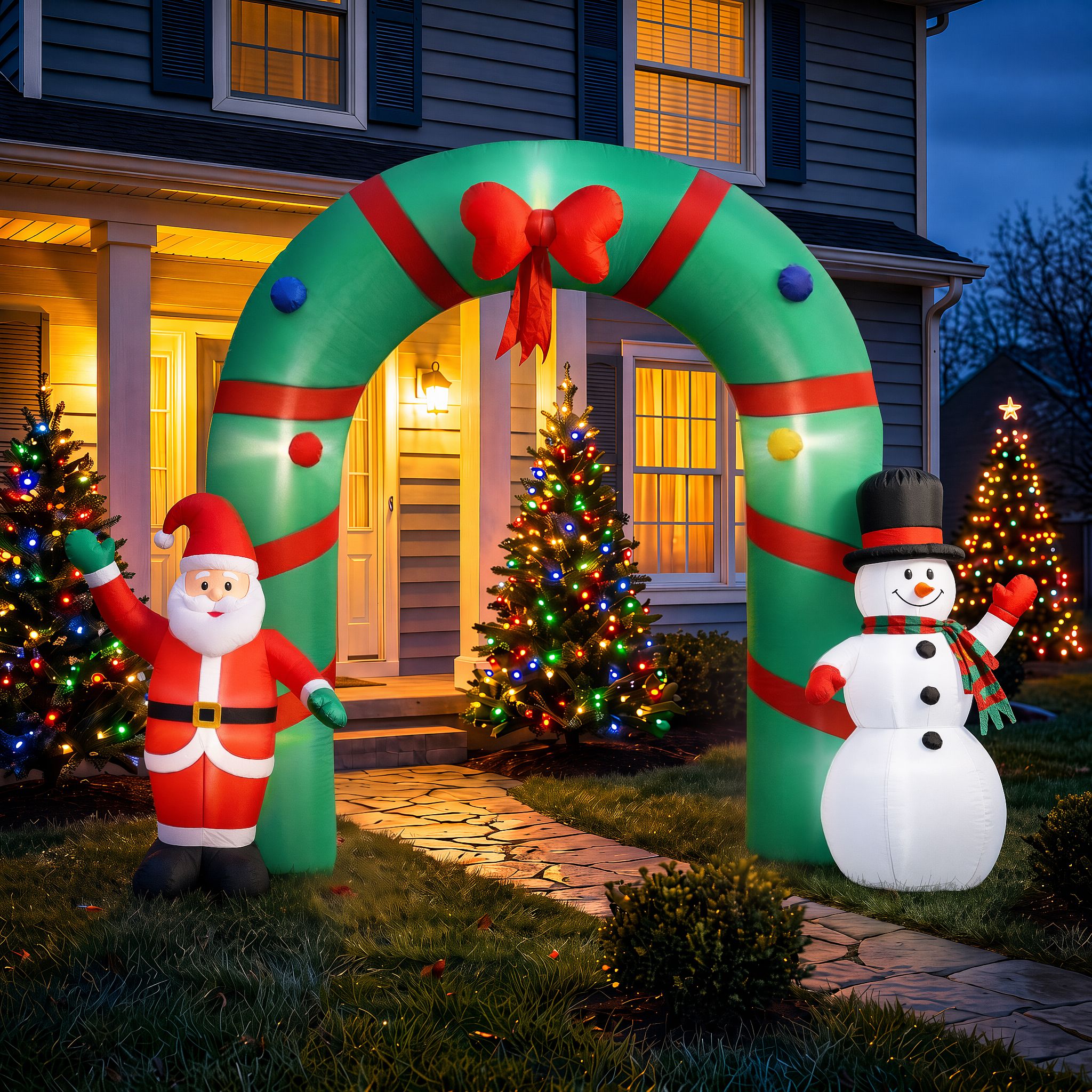 2.5m Christmas Archway LED Christmas Inflatable