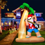2.1m Rock N Roll Summer Santa Christmas Inflatable - Homecoze