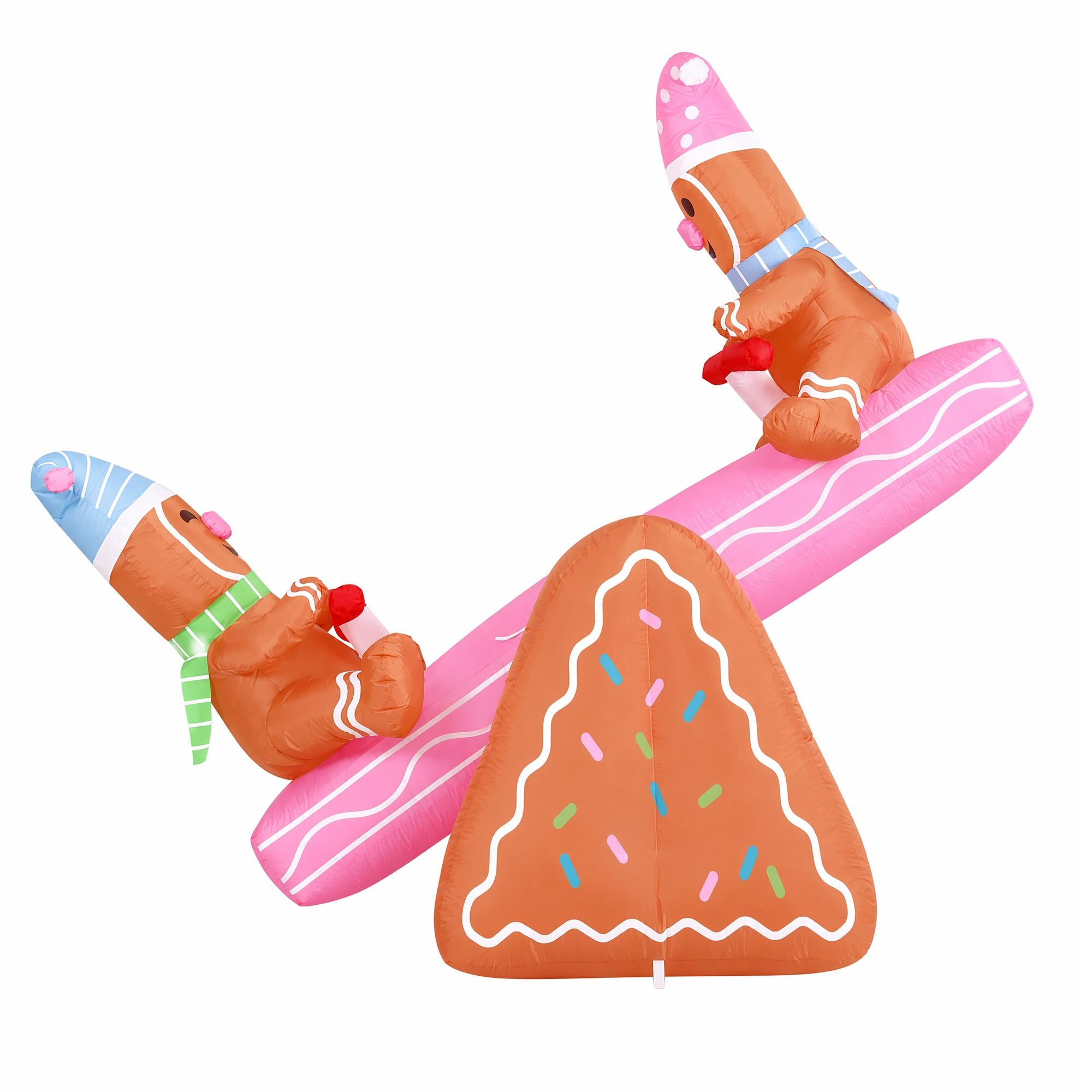 1.8m Gingerbread Seesaw LED Christmas Inflatable