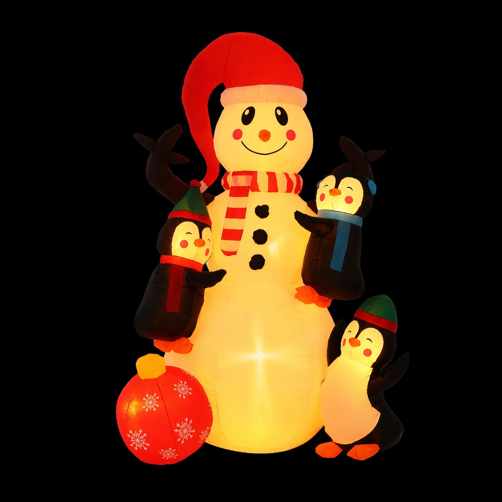1.8m Festive Snowman LED Christmas Inflatable