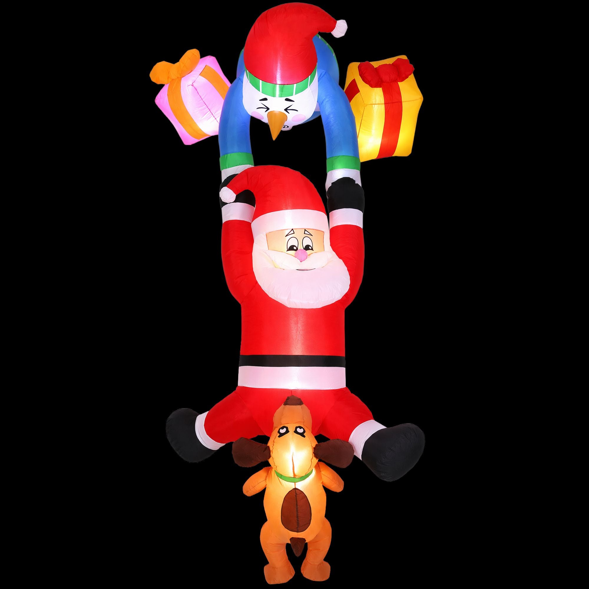 3.5m Climbing Santa LED Hanging Christmas Inflatable