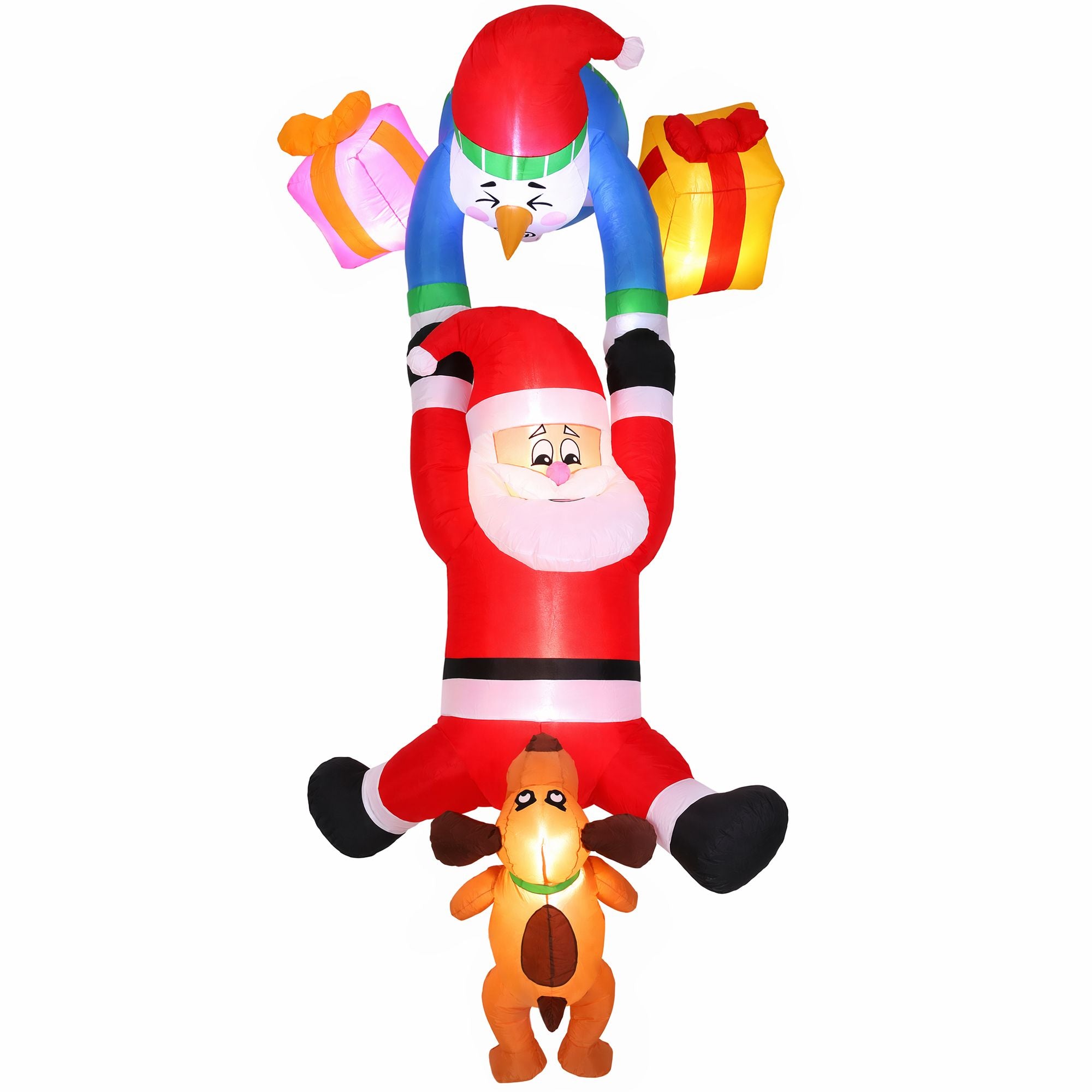 3.5m Climbing Santa LED Hanging Christmas Inflatable