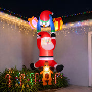 3.5m Climbing Santa LED Hanging Christmas Inflatable