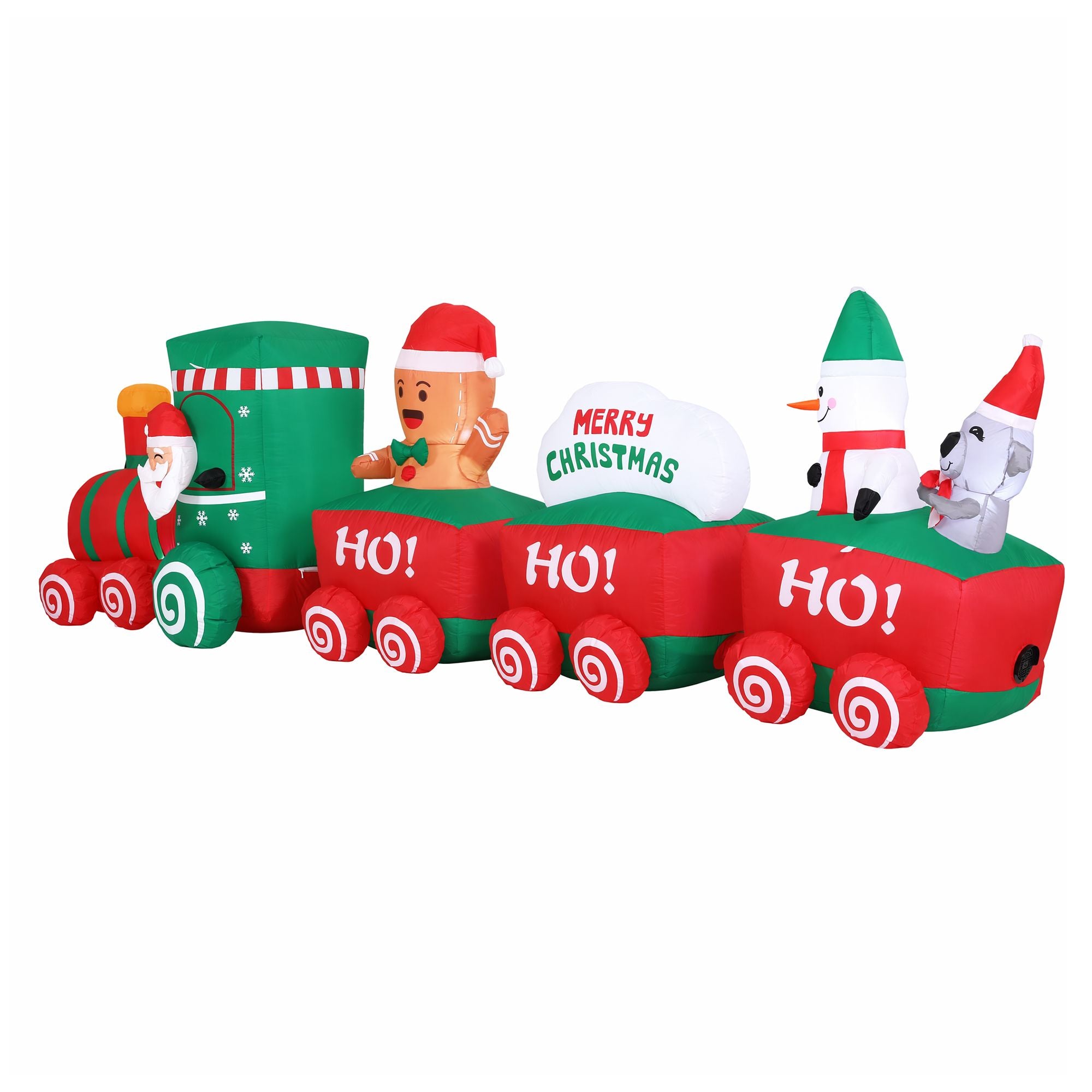 3.6m Santa Train LED Christmas Inflatable